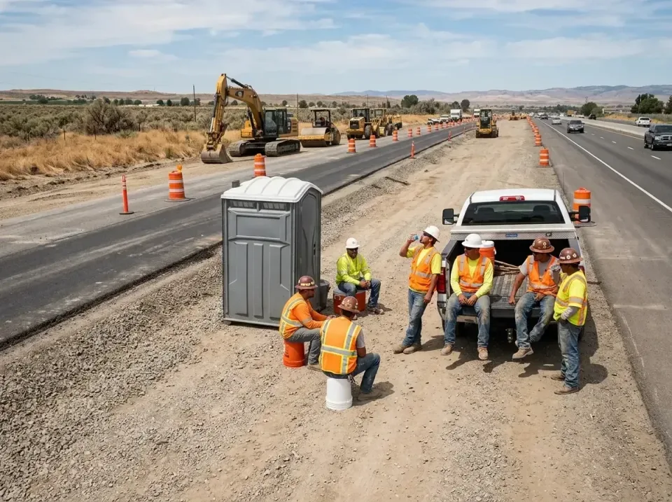 highway-road-construction-crew-007 — frequently asked questions, Porta Potty and Restroom Rentals in Bluff City, TN